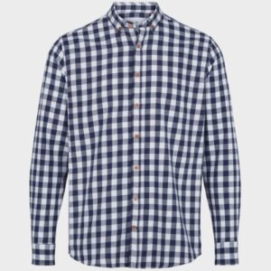 Johan Check skjorte - Navy / White XXL