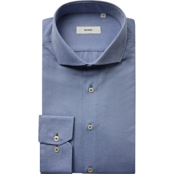 Felipe Fitted Oxford Skjorte - BLU Blue - str 48