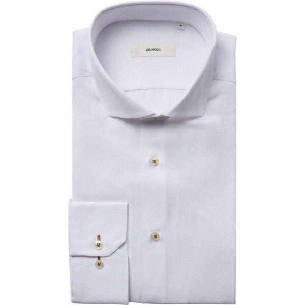 Felipe Fitted Oxford Skjorte - WHT White - str 48