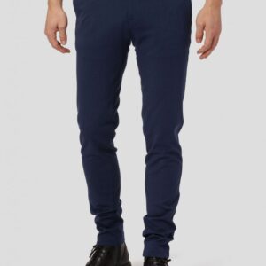 Amato premium performance pants slim fit i blå - Herre - 26/30 - Stretch bukser