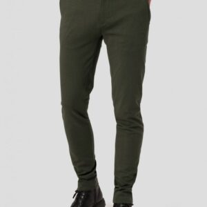 Amato premium performance pants slim fit i grøn - Herre - 32/32 - Stretch bukser