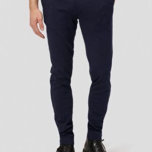 Amato premium performance pants slim fit i navy - Herre - 34/30 - Stretch bukser